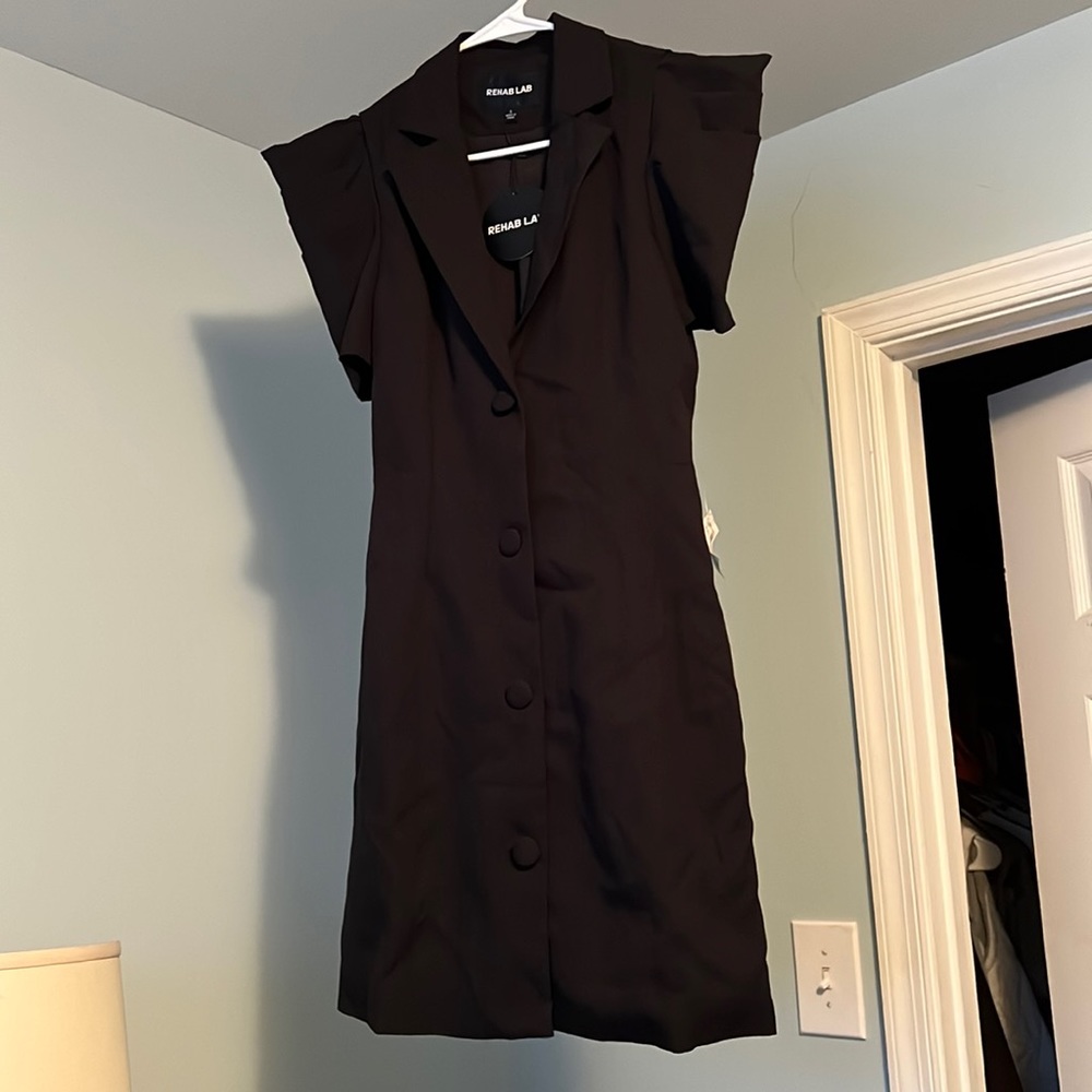 Black Puff Sleeve Dress
